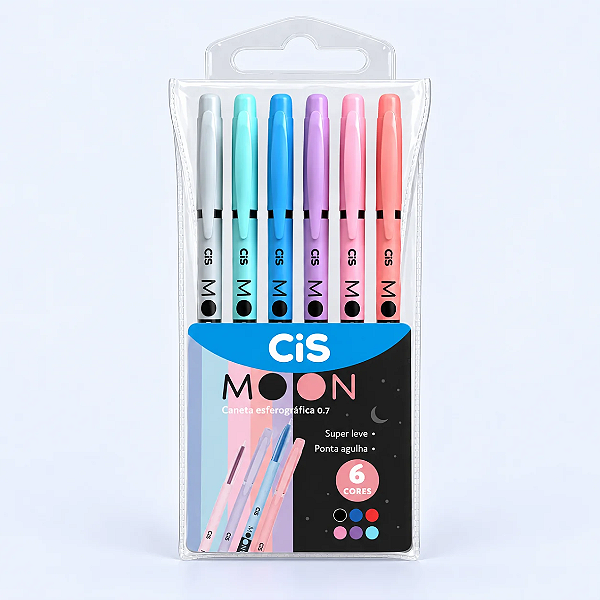 Caneta MOON EST C/6 UND - CIS