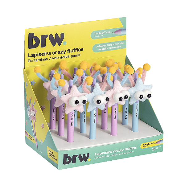 Lapiseira Divertida 0,7MM CRAZY FLUFFLES UND - BRW