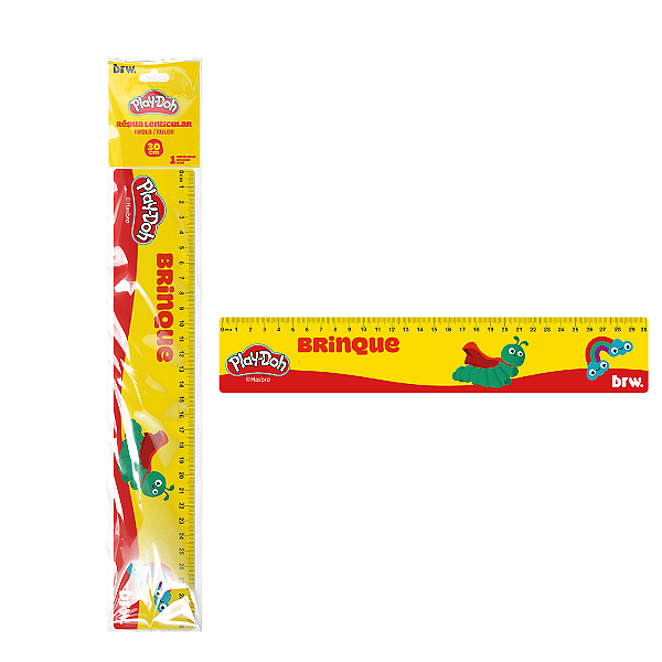 Régua Lenticular 30 CM PLAY-DOH UND  - BRW