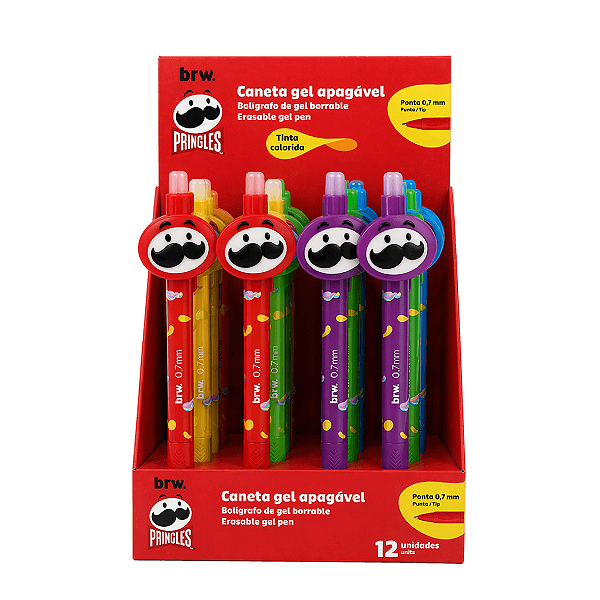 Caneta Gel Apagável Colorida PRINGLES UND - BRW