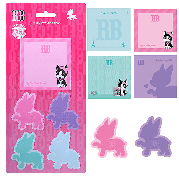 Bloco Adesivo REBECCA BONBON KIT 5 25F - SKYPAPER