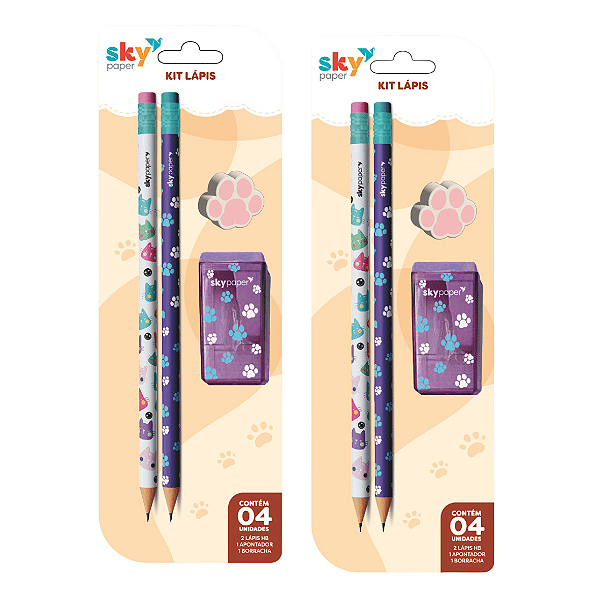 Kit Escolar PET 4 PEÇAS - SKYPAPER