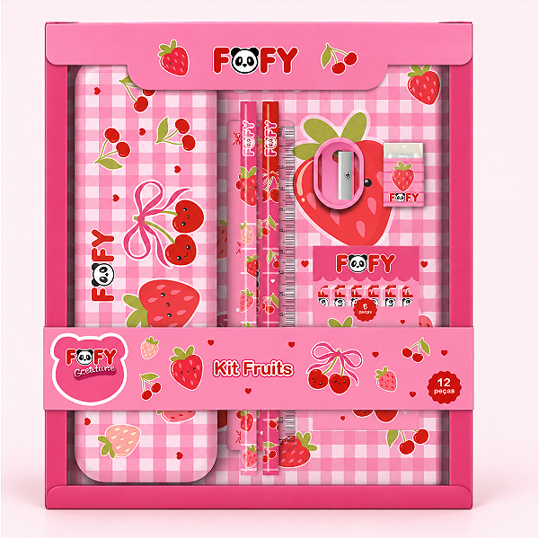 Kit FRUITS - 12 PEÇAS - FOFY