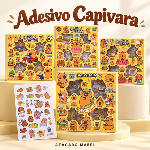 Kit Adesivo CAPIVARA C/100 - UND SORTIDA - PRIMAX