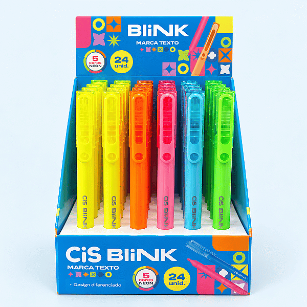 Marca Texto BLINK DP C/24 NEON - CIS