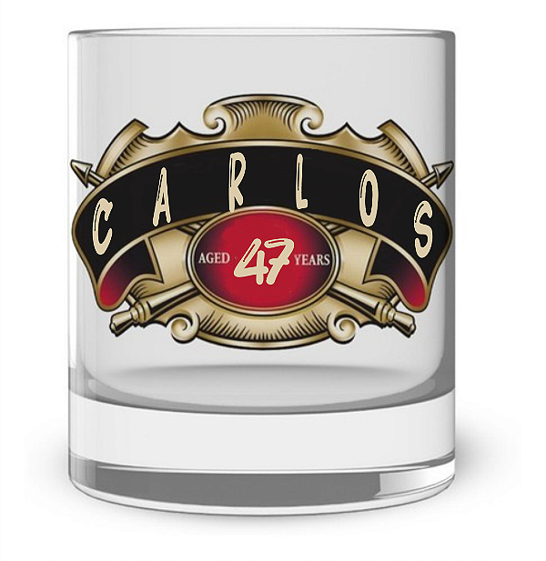 Copo de Whisky Vidro Jateado ou Cristal