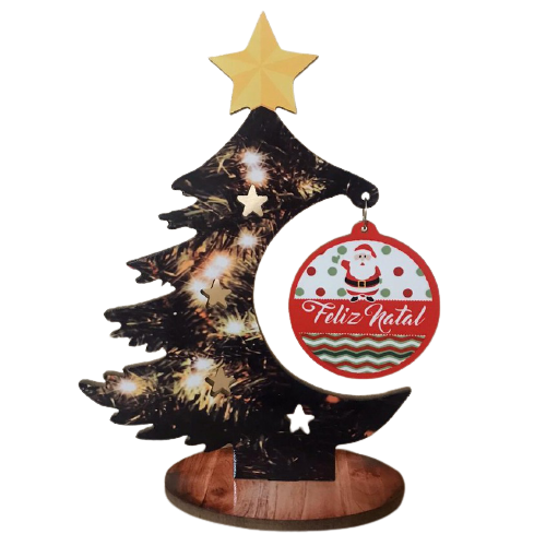 Árvore de Natal em MDF personalizada.