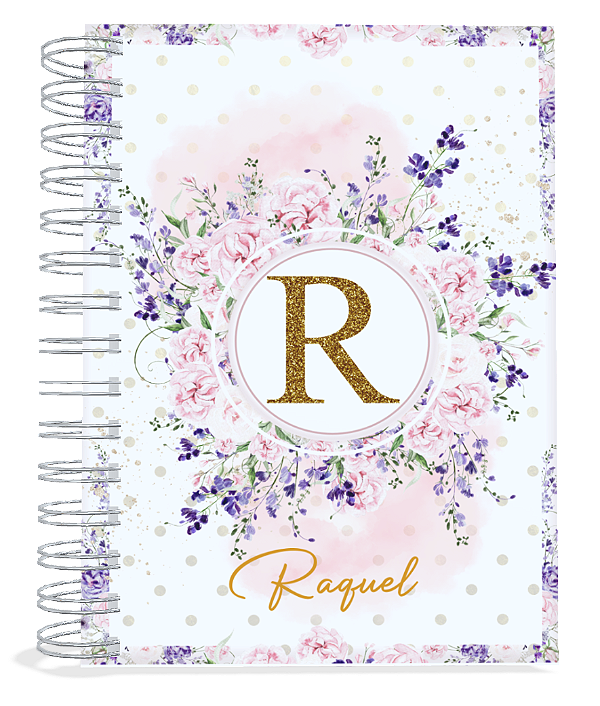 Agenda 2026: Alfabeto Floral Lilás