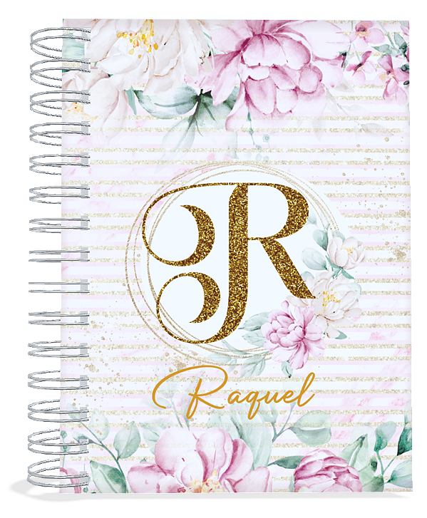 Agenda 2026: Alfabeto Floral Rosa