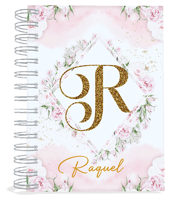 Agenda 2026: Alfabeto Floral Rosa Clean