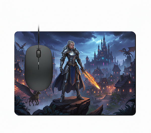 Mouse pad de Latex Retangular 19x23cm.