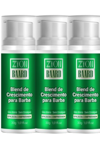 BLEND PARA CRESCIMENTO DE BARBA KIT 3 MESES