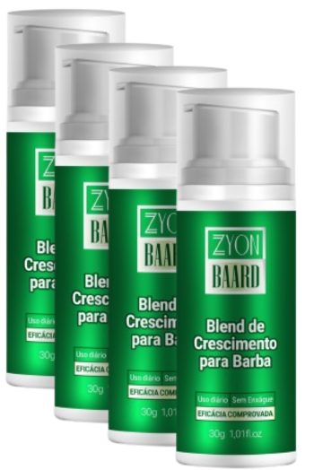 BLEND PARA CRESCIMENTO DE BARBA KIT 4 MESES