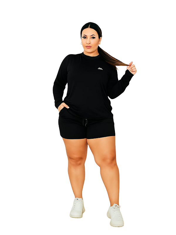 Camiseta Manga Longa Proteção UV FPS50 Feminino Plus Size