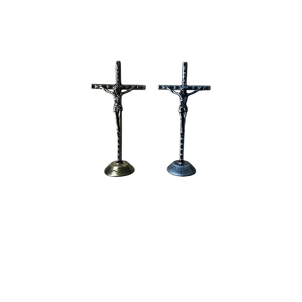 CRUCIFIXO METAL TRABALHADA 12CM