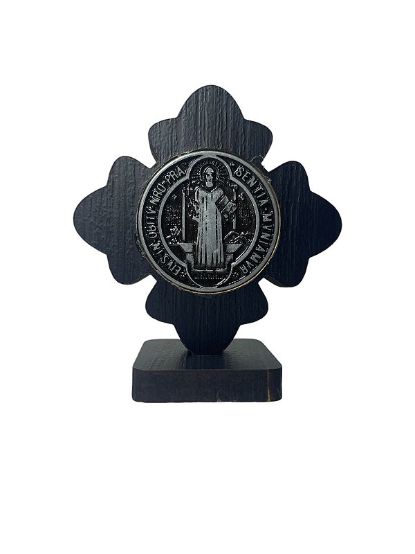 METAL TREVO MDF PRETO SÃO BENTO 11CM - UNI
