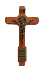 CRUCIFIXO MADEIRA ORAÇÃO PEQ 09CM