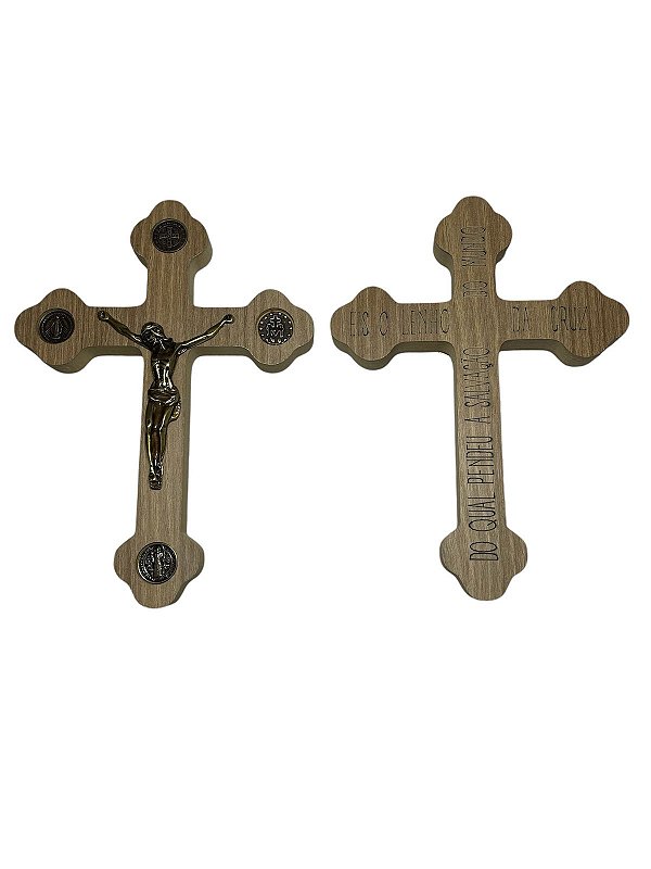 CRUCIFIXO LIVRAI-NOS DO MAL GRD 19CM