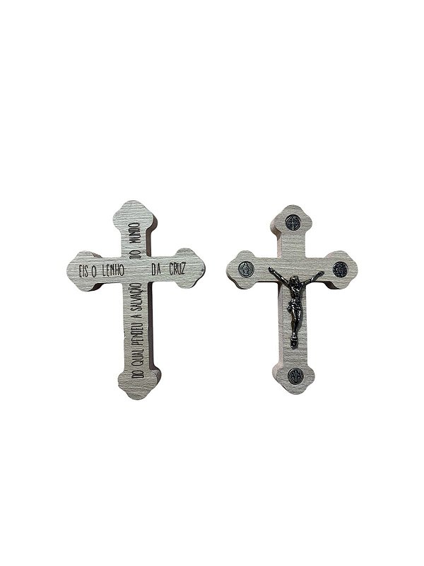 CRUCIFIXO LIVRAI-NOS DO MAL MED 13CM