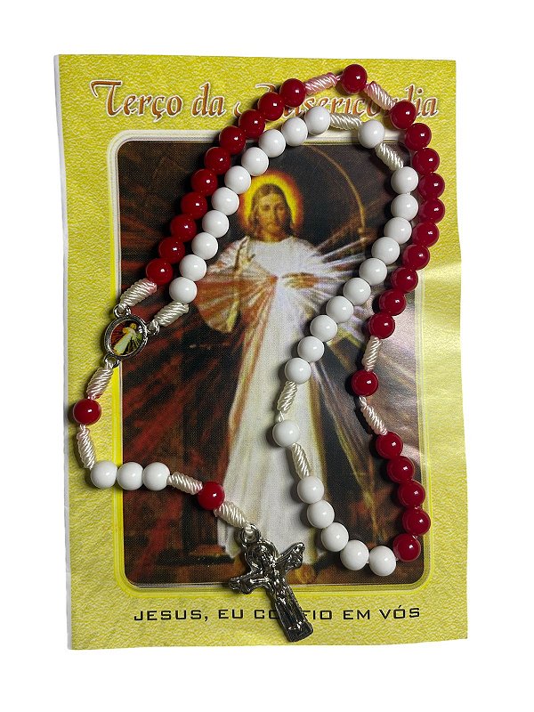 TERÇO CARTELA JESUS MISERICORDIOSO - PC 06 UNI
