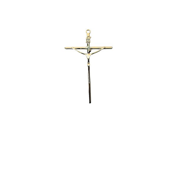 CRUCIFIXO METAL ESTILIZADA MED 19CM