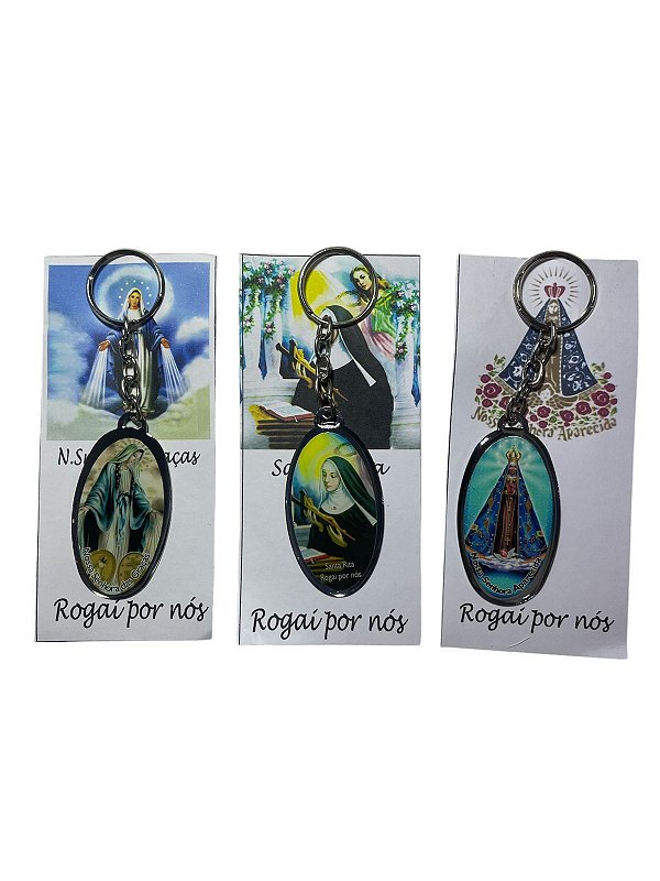 CHAVEIRO OVAL - VARIOS SANTOS