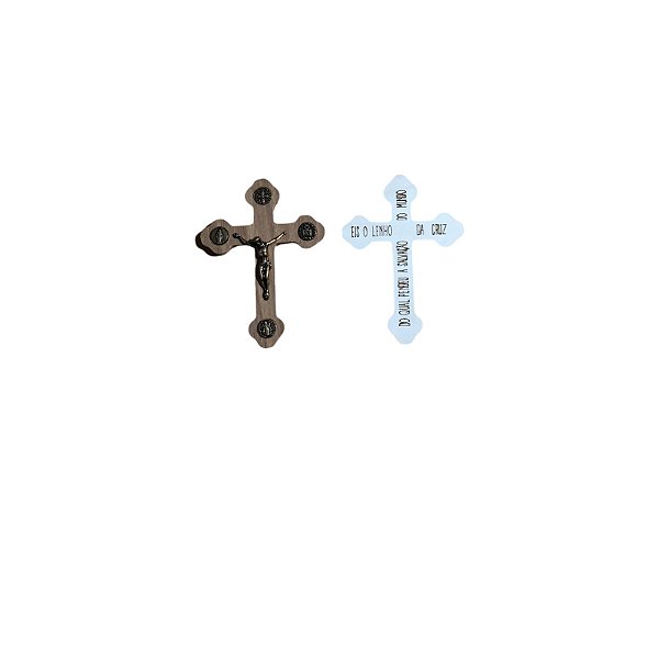 CRUCIFIXO LIVRAI-NOS DO MAL PEQ 10CM