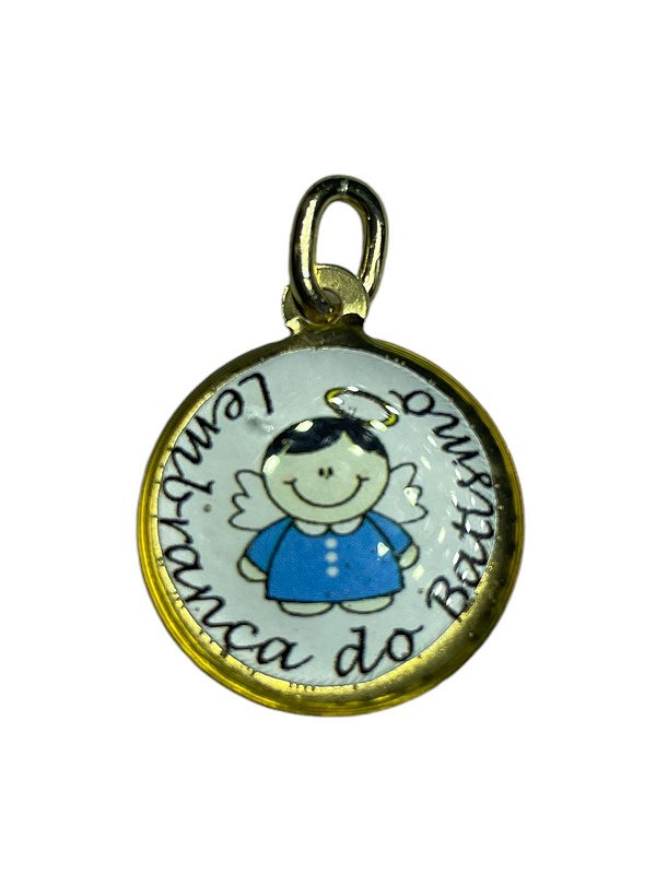MEDALHA REDONDA DO BATISMO - PC 12 UNI