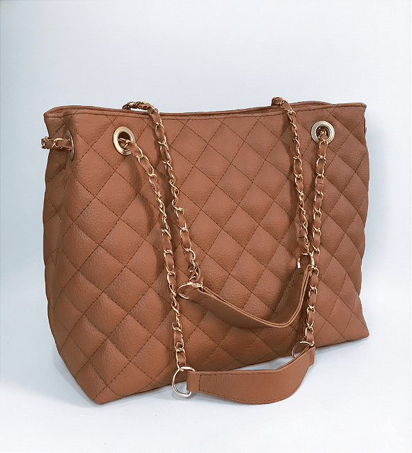 Bolsa Tote Feminina Executiva Caramelo Urban Flow | THEA Handbags
