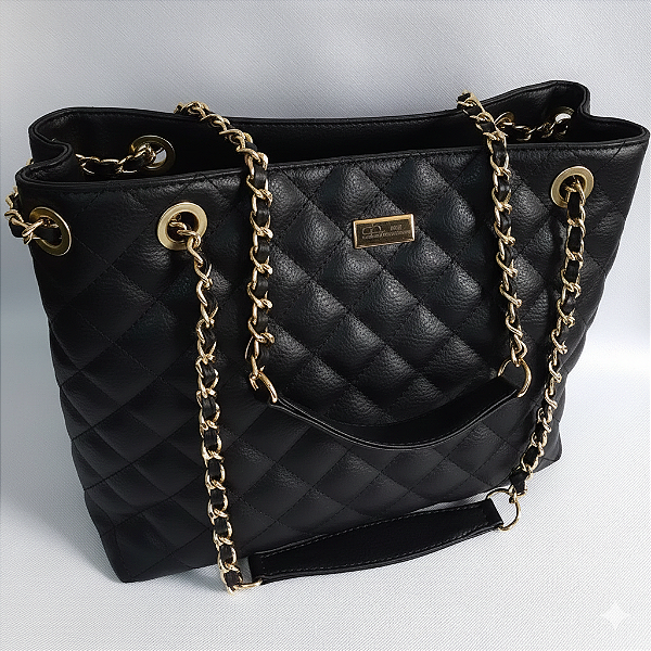 Bolsa Tote Feminina Executiva Preta Urban Flow | THEA Handbags