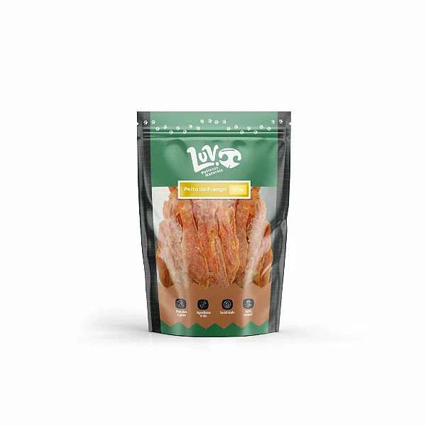 Peito de Frango Desidratado 100g - LUV