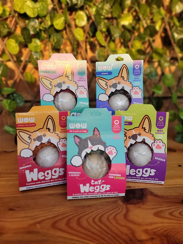 Petisco + Brinquedo Comestivel Weggs