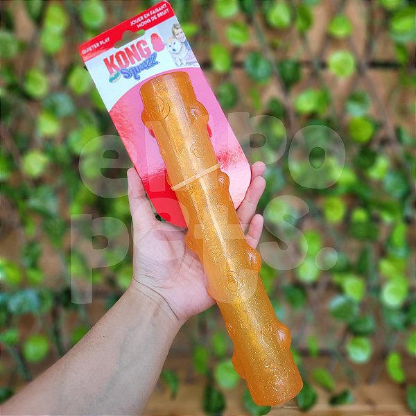 Brinquedo interativo Stick KONG Squeez Crackle