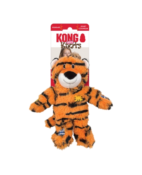 KONG tiger Knots: Brinquedo Resistente para Cachorro com Pelúcia e Corda