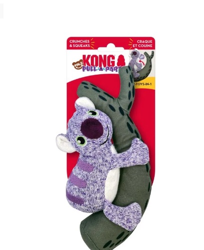 KONG Pull-A-Partz Pals Koala – Brinquedo Interativo 2 em 1 para Cães com Apito
