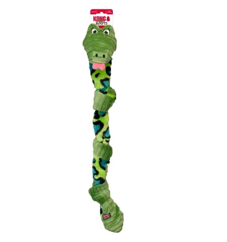 KONG Knots Snake (Cobra) – Pelúcia com Apito e Corda Interna