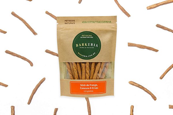 Stick de Frango, Cenoura & Ervas 125g - Barkeria
