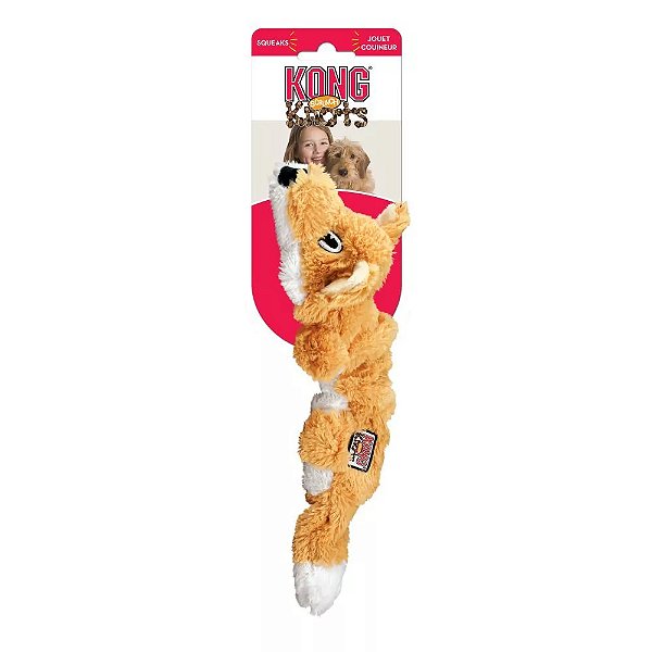 Pelucia Interativa Kong com corda scrunch Knots