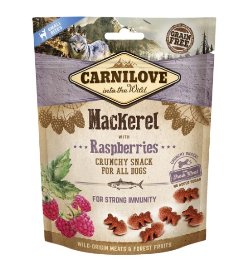 Snack Crocante de Peixe Cavalinha com Framboesa 200g - Carnilove