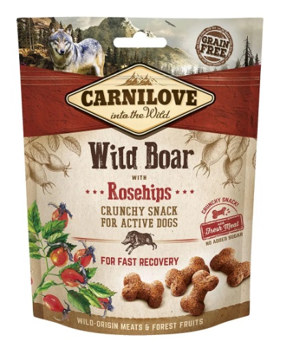 Snack Crocante de Javali com Rosa Mosqueta 200g - Carnilove