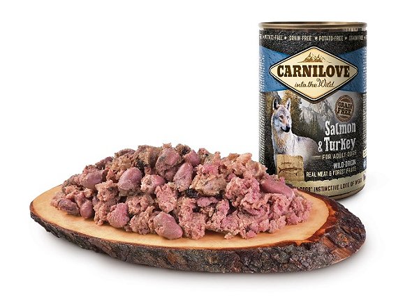 Lata Alimento Umido Carnilove, salmao com peru 400g - Carnilove