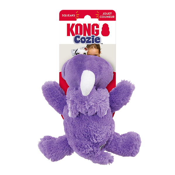 KONG Cozie Rhino (Rinoceronte) Md – Pelúcia com Apito