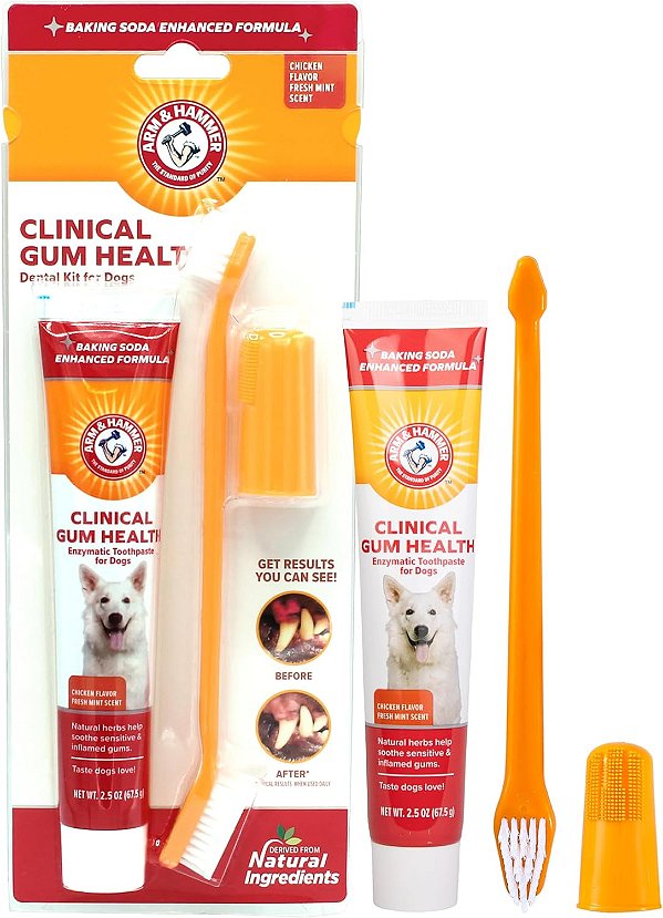Kit Pasta de Dentes Enzimática Clinical Gum Health com Escova – Arm & Hammer