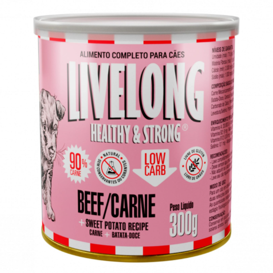 Alimento Úmido de Carne 300g - Livelong