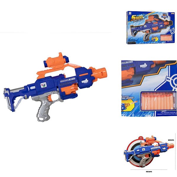 Lançador de Dardos Semi-Automatico I Toys & Toys 579703 - Azul e Laranja