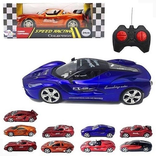 Brinquedo Carro Toys & Toys Carro de Telecomando Speed Racing Collection 24cm , 4 Canais - Multicolor - A Pilhas - CO911