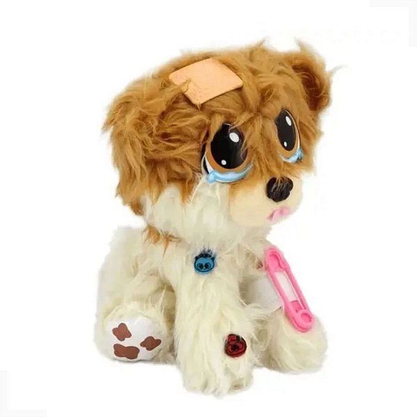 Brinquedo Infantil Multikids Pelucia Adota Pets Lulu Cachorro Com Acessórios - Marrom - BR1066