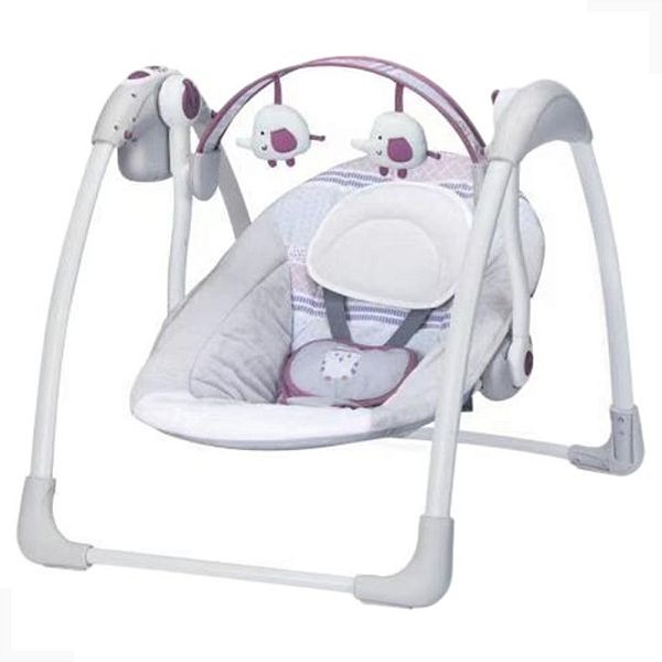 Cadeira de Descanço Mastela Automatica Vibratória com Timer Musical até 11kg - LilasPlush Toys - 6505