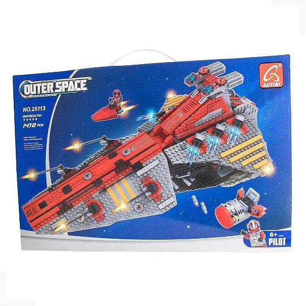 Brinquedo Infantil Toys & Toys Blocos de Montar Outer Space 1472 Peças - Multicolor - HC0579840