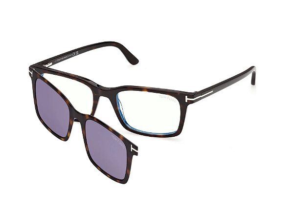 TOM FORD TF6175-B 052 53 - ÓCULOS DE GRAU COM CLIP ON